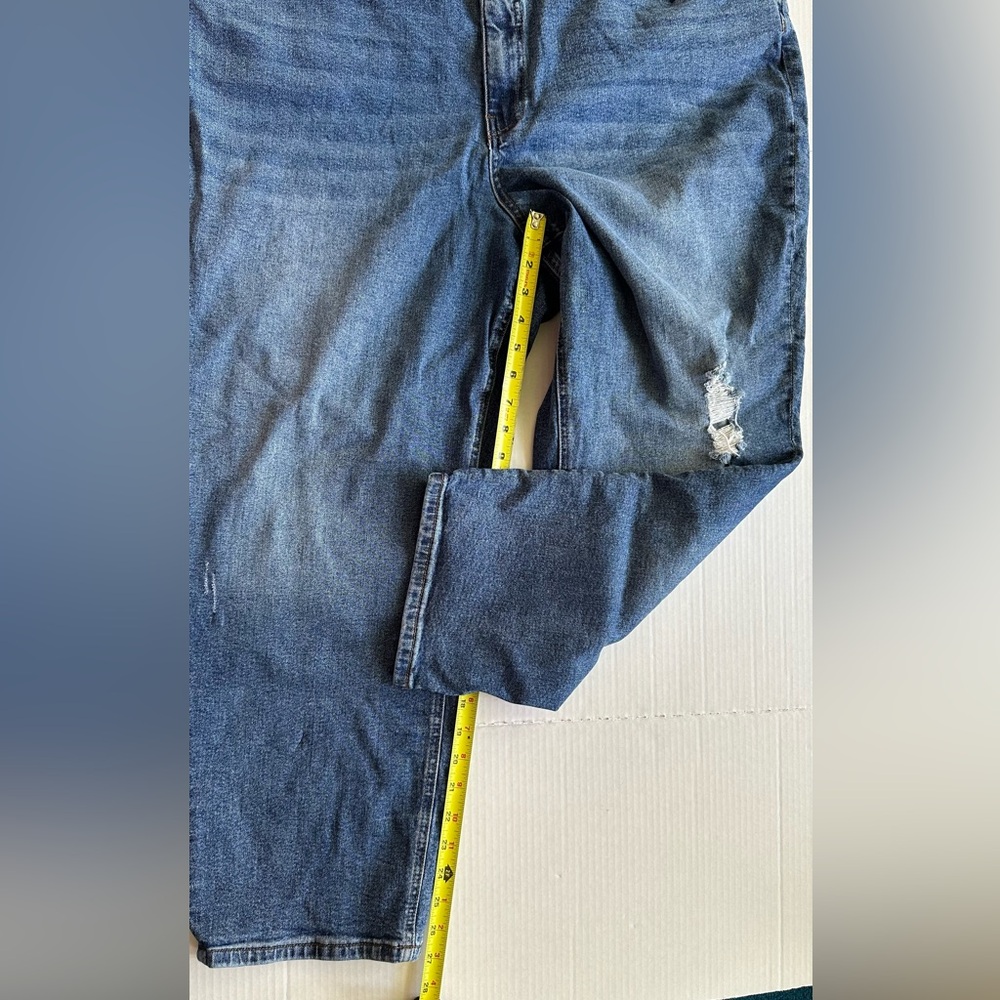 Kut Jeans Womens 24W Blue Medium Wash Rachael Mom‎ Jeans Distressed - Picture 8 of 8